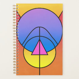 Agenda Abstract Geometric Circles Line Colorful 