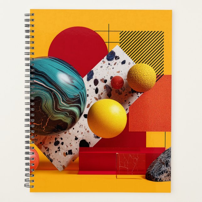 Agenda Abstract geometric colorful composition  (Frente)