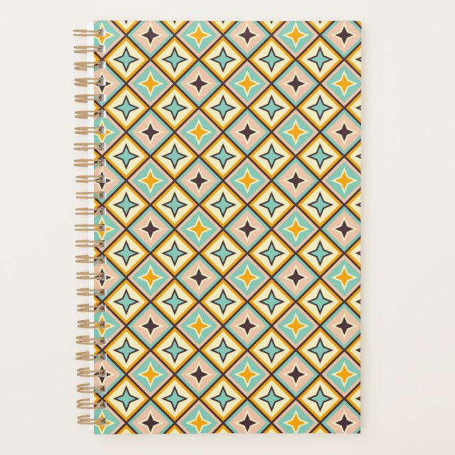 Agenda Abstract geometric pattern with diamond shapes (Frente)