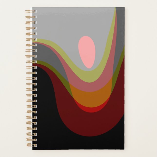 Agenda Abstrato 20529 - colorful retro style (Frente)