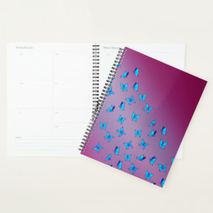 Agenda Abstrato Blue Moonbeams and Butflies