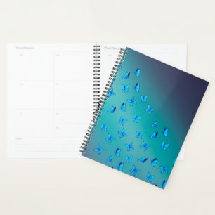 Agenda Abstrato Blue Moonbeams and Butflies