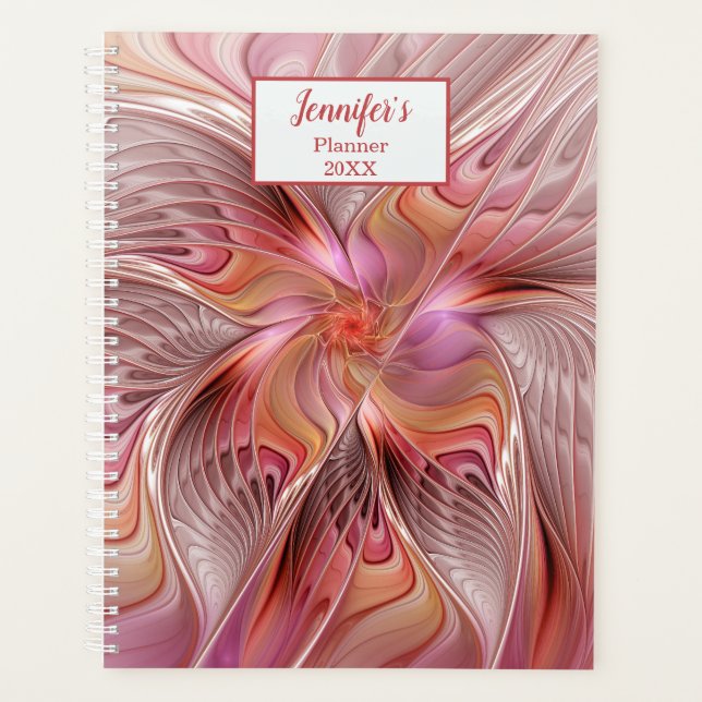 Agenda Abstrato Butterfly Colorful Fantasy Fractal Name (Frente)