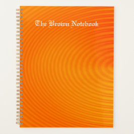 Agenda Abstrato circular laranja vibrante
