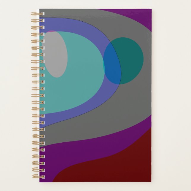 Agenda Abstrato Colorida Art 613 (Frente)