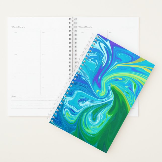 Agenda Abstrato de arte colorida (Exibição)