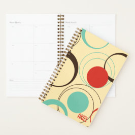 Agenda Abstrato de Elegante Moderno Personalizado