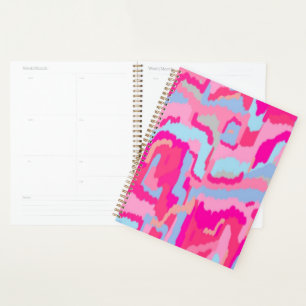 Agenda Abstrato de magenta divertida