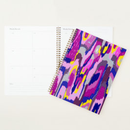 Agenda Abstrato de Starry em Purples e Blues