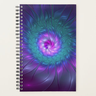 Agenda Abstrato Floral Beauty Fractal Colorida Flor