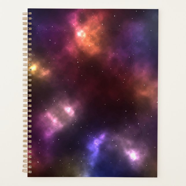 Agenda Abstrato Galaxy Constellations Arte Digital: II (Frente)