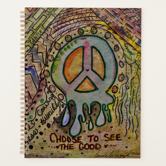 Agenda Abstrato Inner Peace Planner (Frente)