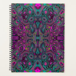 Agenda Abstrato Magenta e azul-lacrimogênio