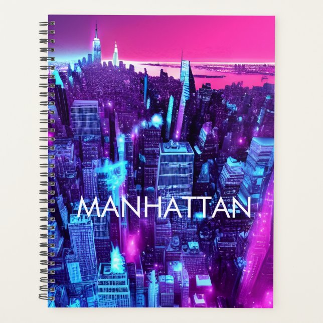 Agenda Abstrato Manhattan Day Planner (Frente)