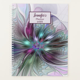 Agenda Abstrato Moderno, Nome da Flor de Arte Fractal Col