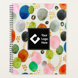 Agenda Abstrato Pebble Dourado Glitter Art