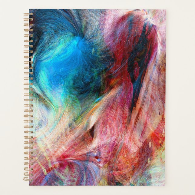 Agenda Abstrato Watercolor (Frente)
