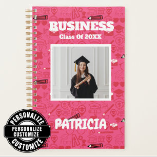 Agenda Acadêmico Personalizado Da Faculdade Pinky Girly