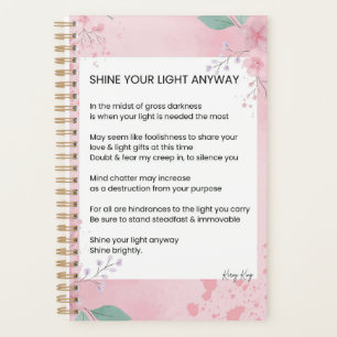 Agenda Acalme Sua Luz Poesia Poesia