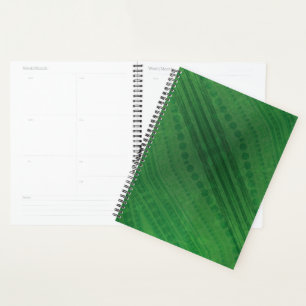 Agenda Aceitação   Padrão de Boho Eclético Verde