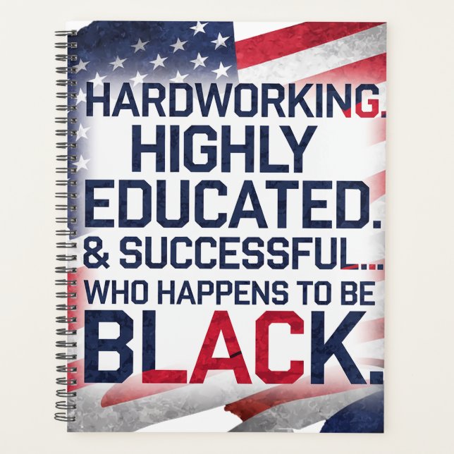 Agenda ACONTECE EM PRETO...Planejador de Cobrir flexível (Frente)