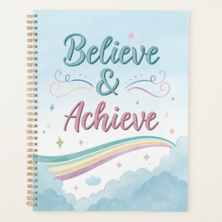 Agenda Acreditem e atinjam o Diário - Inspiração de Aquar