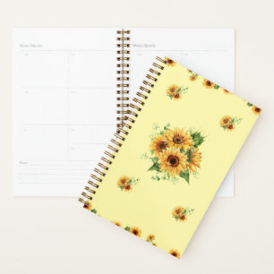 Agenda Acrilica de Girassol – Gráfico Floral