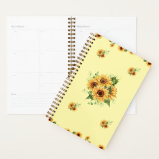 Agenda Acrilica de Girassol – Gráfico Floral