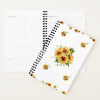 Agenda Acrilica de Girassol – Gráfico Floral