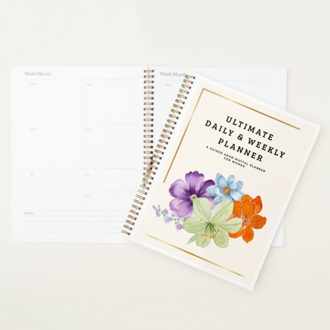 Agenda ADHD Daily-Weekly Planner for Women  (Exibição)
