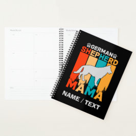 Agenda Adicionar German shepherd de nome MAMA, azul casta