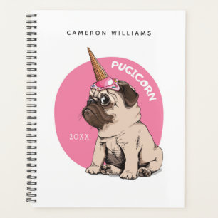 Agenda Adicionar seu nome/ano Pugicorn