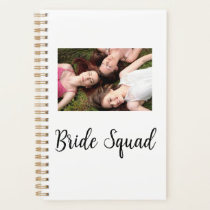Agenda Adicione o seu nome de foto: bridesmaid squad brid