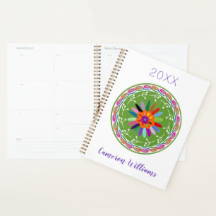 Agenda Adicione seu nome Modern Otomi Design