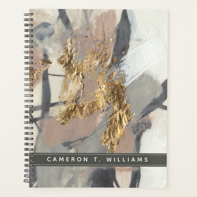 Agenda Adicione seu nome | Ouro Blush (Frente)