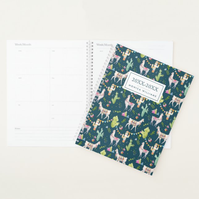 Agenda Adicione seu nome | Padrão de Sinalizador Watercol (Exibição)