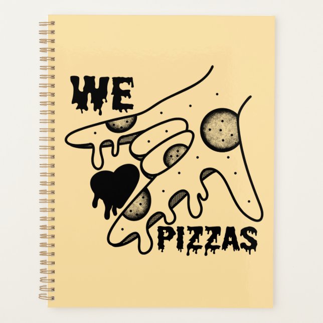 Agenda Adoramos pizza - Pizza Love - ASL ILY Obsession De (Frente)