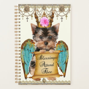 Agenda Adorável Chique Yorkie Angel Puppy Dog