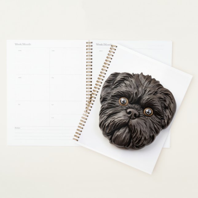Agenda Affenpinscher 3D Inspirado (Exibição)