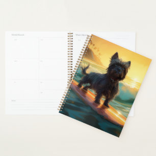 Agenda Affenpinscher Beach Surfing Painting