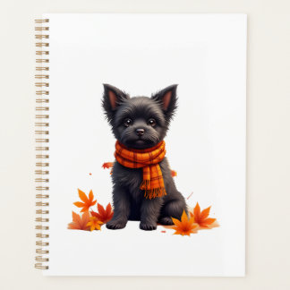Agenda Affenpinscher With Heart Made Of Autumn Leaves