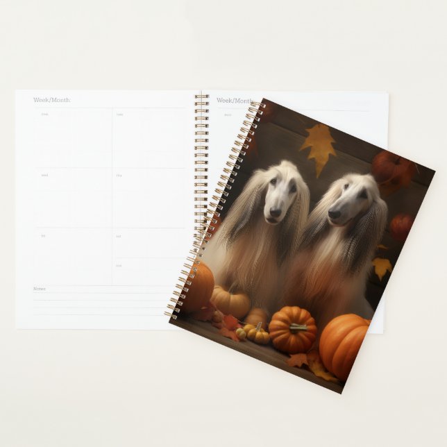 Agenda afghan hound Puppy Autumn Delight Pumpkin (Exibição)