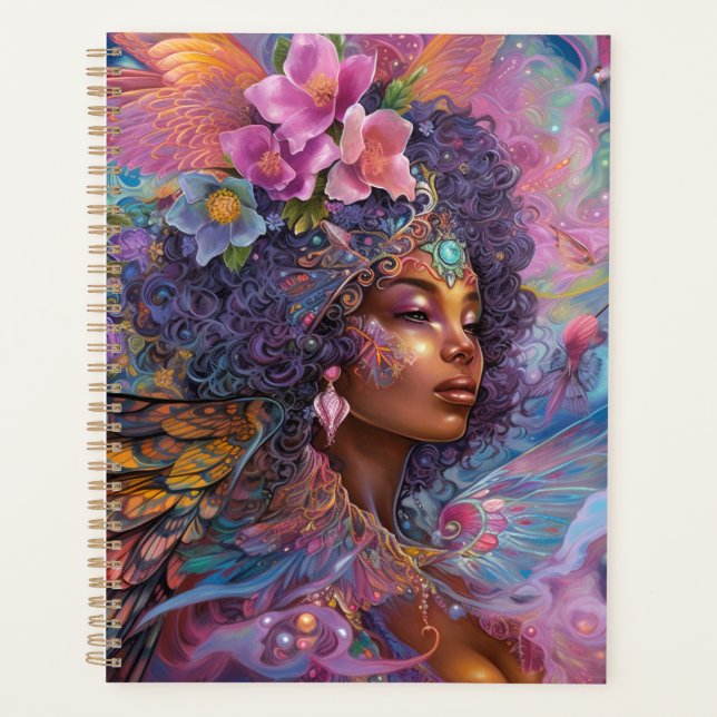 Agenda Afro-americano Deusa Negra Rainha Fantasia Art P (Frente)
