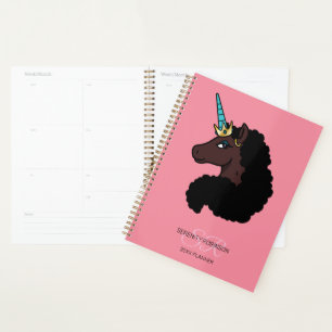Agenda Afro Unicórnio Mágico