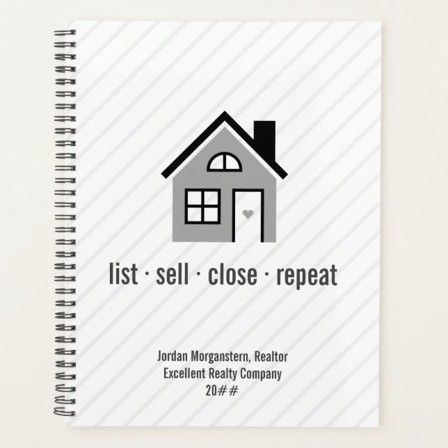 Agenda Agente de Imóveis/Planejador de Realtor (Frente)
