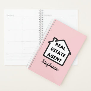 Agenda Agente Imobiliário Cor-de-Rosa, Cuja Forma Modern