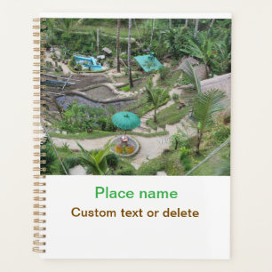 Agenda água oceano praia foto adicionar nome texto local