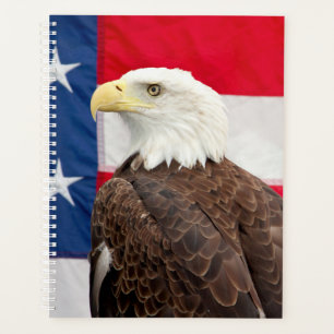Agenda Águia Bald 2022 com Bandeira Americana