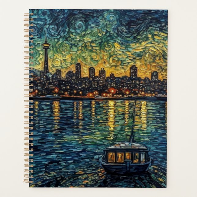 Agenda Agulha do espaço no estilo van Gogh (Frente)