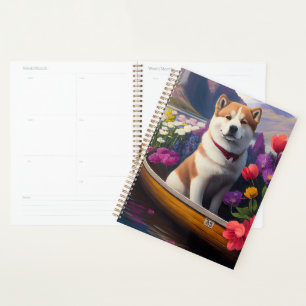 Agenda Akita Dog em um Paddle: Uma Aventura Cênica